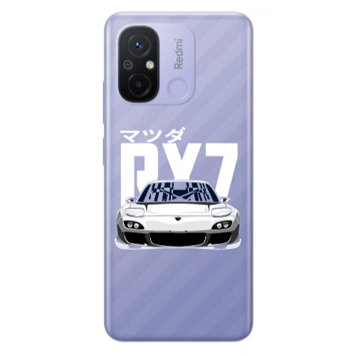Xiaomi Redmi 12C Car Rx7 Transparent Silicone TPU Θήκη