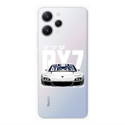 Xiaomi Redmi 12 Car Rx7 Transparent Silicone TPU Θήκη