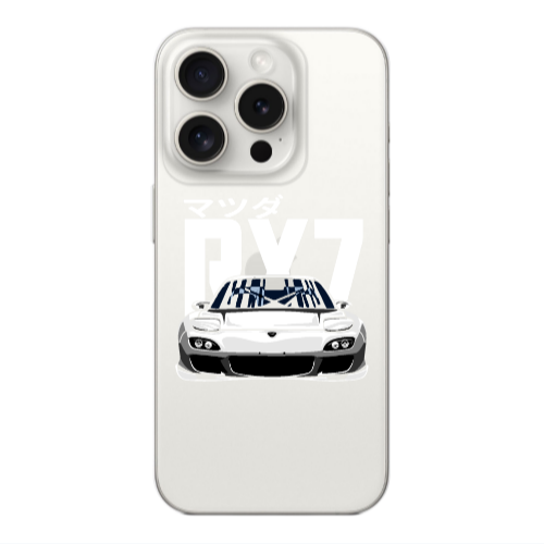 Apple iPhone 15 Pro Max Car Rx7 Transparent Silicone TPU Θήκη