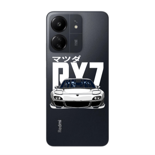 Xiaomi Redmi 13C Car Rx7 Transparent Silicone TPU Θήκη