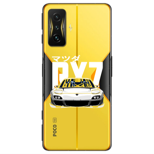 Xiaomi Poco F4 Gt Car Rx7 Transparent Silicone TPU Θήκη