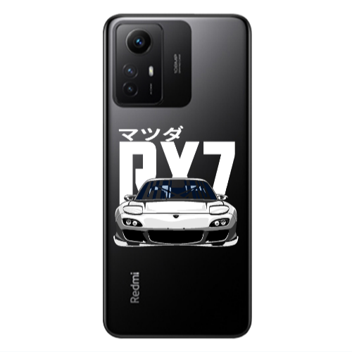 Xiaomi Redmi Note 12s Car Rx7 Transparent Silicone TPU Θήκη