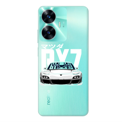 Realme C55 Car Rx7 Transparent Silicone TPU Θήκη
