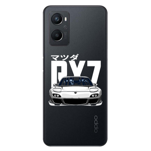 Oppo A 96 Car Rx7 Transparent Silicone TPU Θήκη