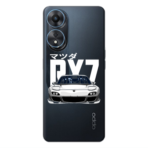 Oppo A 98 Car Rx7 Transparent Silicone TPU Θήκη