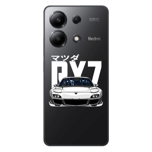 Xiaomi Redmi Note 13 4G Car Rx7 Transparent Silicone TPU Θήκη