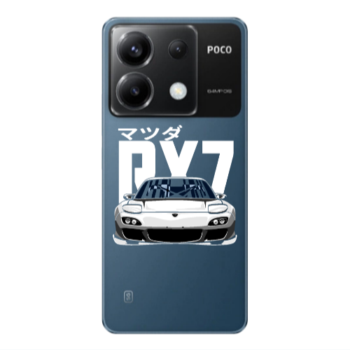 Xiaomi Poco X6 5G Car Rx7 Transparent Silicone TPU Θήκη