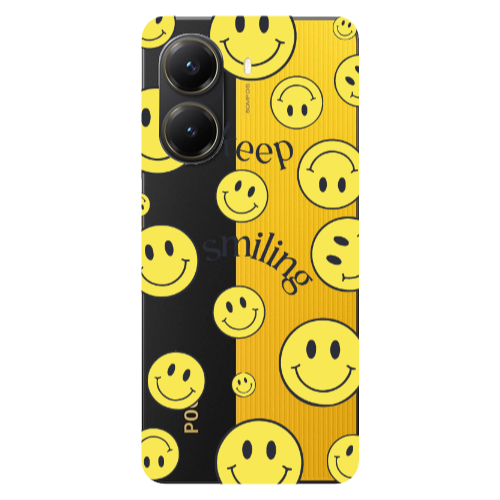 Xiaomi Poco X7 Pro Keep Smiling Transparent Silicone TPU Θήκη