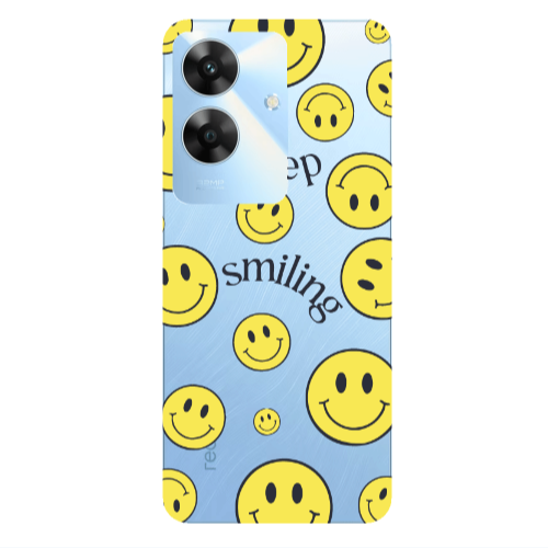 Realme Note 60 Keep Smiling Transparent Silicone TPU Θήκη
