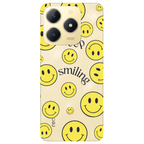 Realme C61 Keep Smiling Transparent Silicone TPU Θήκη