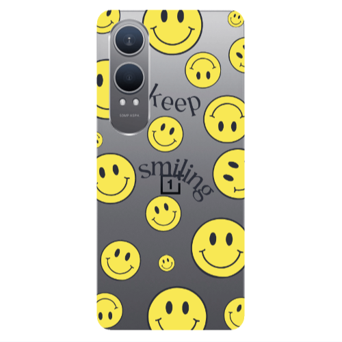Oneplus Nord Ce 4 lite Keep Smiling Transparent Silicone TPU Θήκη