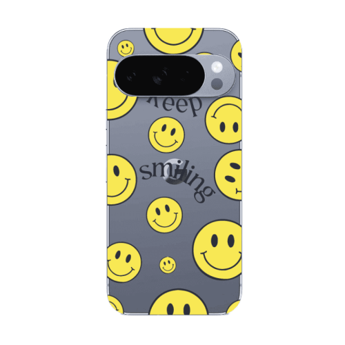 Google Pixel 10 Pro Keep Smiling Transparent Silicone TPU Θήκη