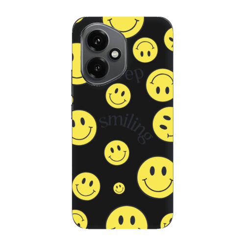 Honor Magic 400 Keep Smiling Black Colored Silicone TPU Θήκη
