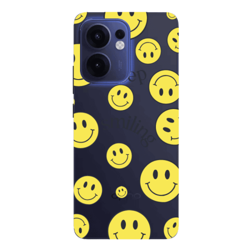 Oppo Reno13 FS Keep Smiling Transparent Silicone TPU Θήκη