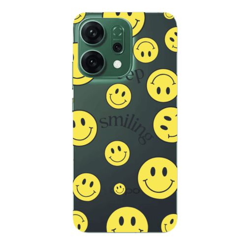 Oppo RENO 14 Keep Smiling Transparent Silicone TPU Θήκη