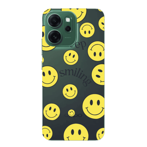 Oppo 14 F Keep Smiling Transparent Silicone TPU Θήκη