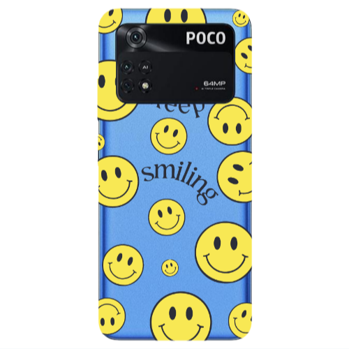 Xiaomi Poco M4 Pro 4G Keep Smiling Transparent Silicone TPU Θήκη