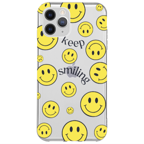 Apple iPhone 13 Pro Keep Smiling Transparent Silicone TPU Θήκη