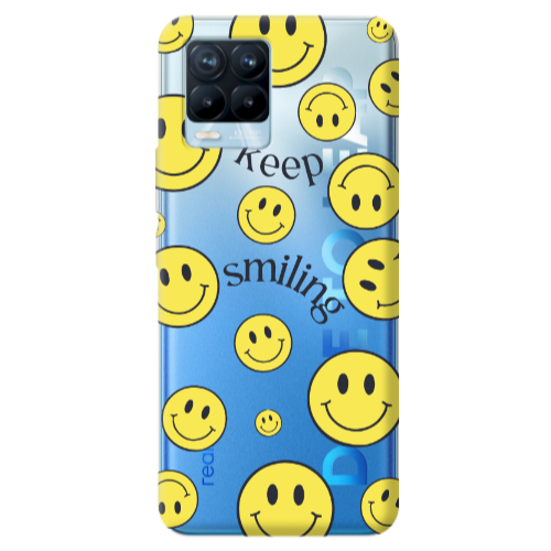 Realme 8 Pro Keep Smiling Transparent Silicone TPU Θήκη