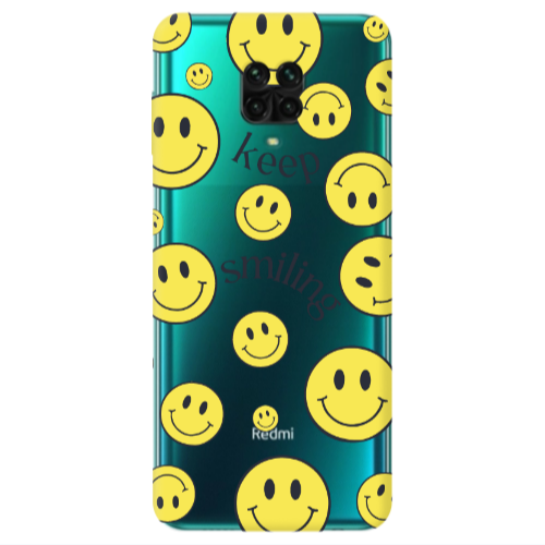 Xiaomi Redmi Note 9S Keep Smiling Transparent Silicone TPU Θήκη