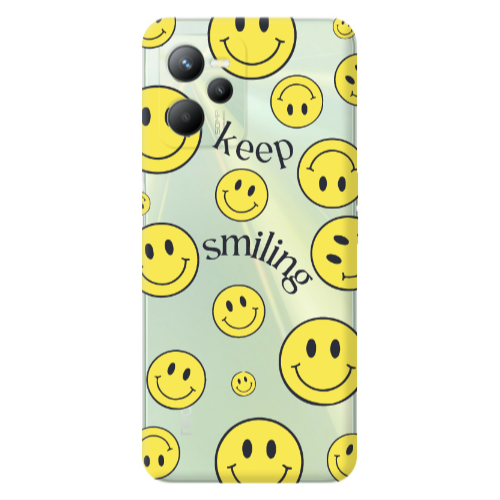 Realme C35 Keep Smiling Transparent Silicone TPU Θήκη