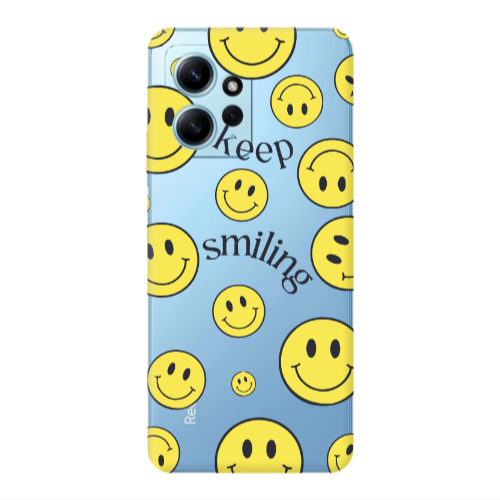 Xiaomi Redmi Note 12 4G Keep Smiling Transparent Silicone TPU Θήκη