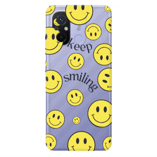 Xiaomi Redmi 12C Keep Smiling Transparent Silicone TPU Θήκη