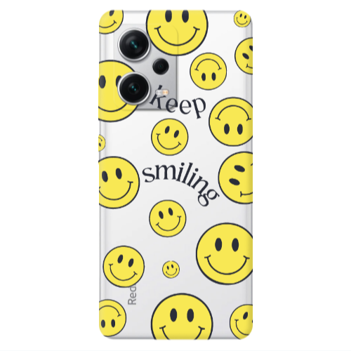 Xiaomi Redmi Note 12 5G Keep Smiling Transparent Silicone TPU Θήκη