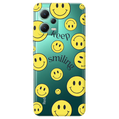 Xiaomi Redmi Note 12 Pro Plus 5G Keep Smiling Transparent Silicone TPU Θήκη