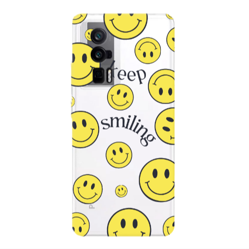 Xiaomi Poco F5 Pro Keep Smiling Transparent Silicone TPU Θήκη