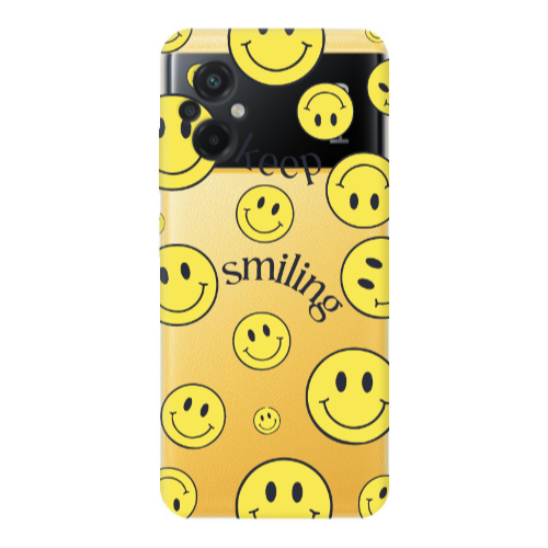 Xiaomi Poco M5 Keep Smiling Transparent Silicone TPU Θήκη