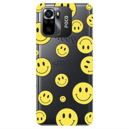 Xiaomi Poco M5 s Keep Smiling Transparent Silicone TPU Θήκη