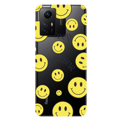 Xiaomi Redmi Note 12s Keep Smiling Transparent Silicone TPU Θήκη