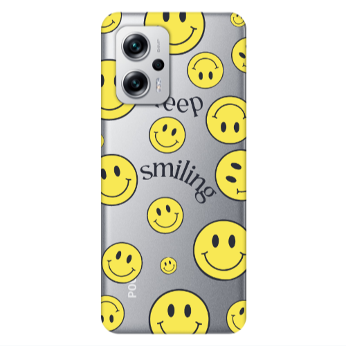 Xiaomi Poco X4 GT Keep Smiling Transparent Silicone TPU Θήκη
