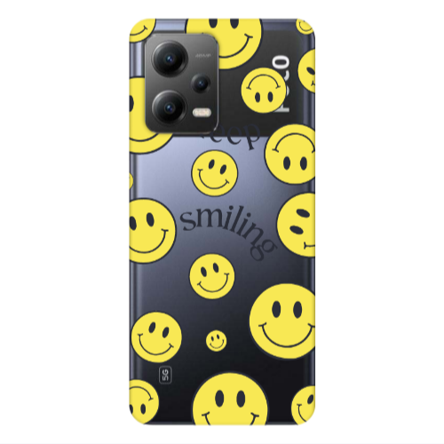 Xiaomi Poco X5 Keep Smiling Transparent Silicone TPU Θήκη