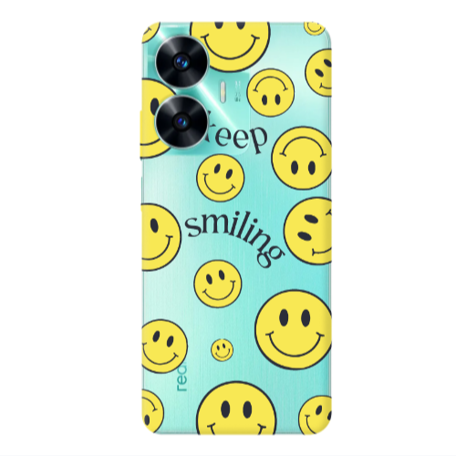 Realme C55 Keep Smiling Transparent Silicone TPU Θήκη