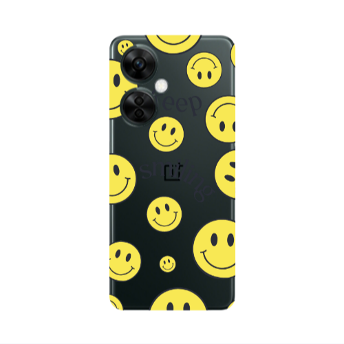 Oneplus Nord CE 3 Lite 5G Keep Smiling Transparent Silicone TPU Θήκη