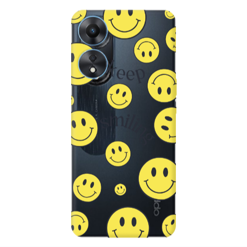 Oppo A 98 Keep Smiling Transparent Silicone TPU Θήκη