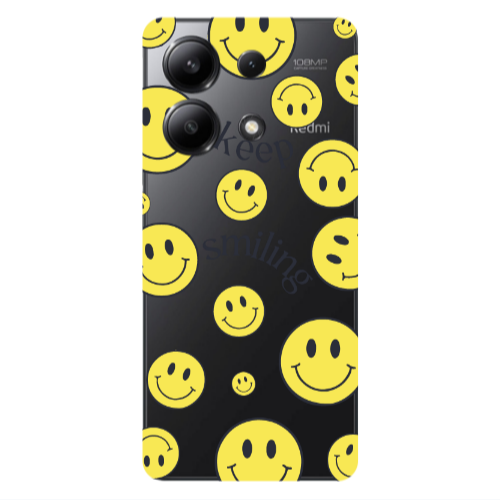 Xiaomi Redmi Note 13 4G Keep Smiling Transparent Silicone TPU Θήκη