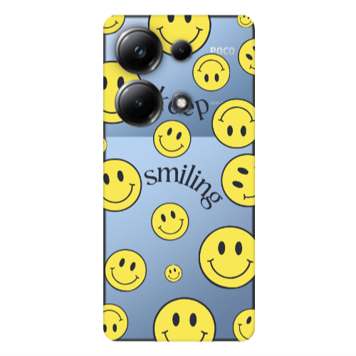 Xiaomi Poco M6 Pro 4G Keep Smiling Transparent Silicone TPU Θήκη