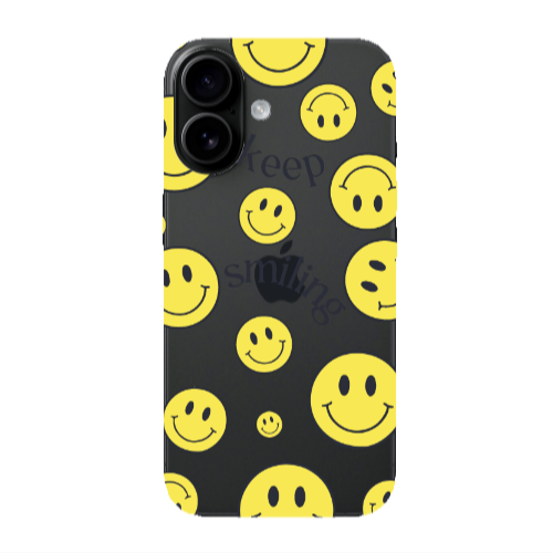 Apple Iphone 16 Keep Smiling Transparent Silicone TPU Θήκη