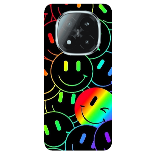 Xiaomi Redmi Note 14 Pro + 5g Rainbow Smile Transparent Silicone TPU Θήκη