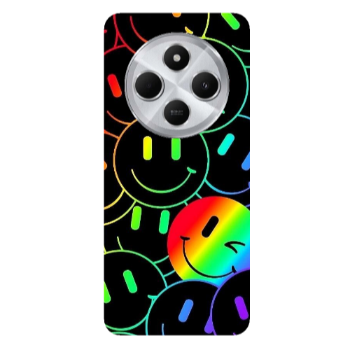 Xiaomi Redmi 14c Rainbow Smile Transparent Silicone TPU Θήκη