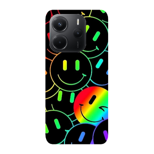 Xiaomi Redmi Note 14 Rainbow Smile Transparent Silicone TPU Θήκη