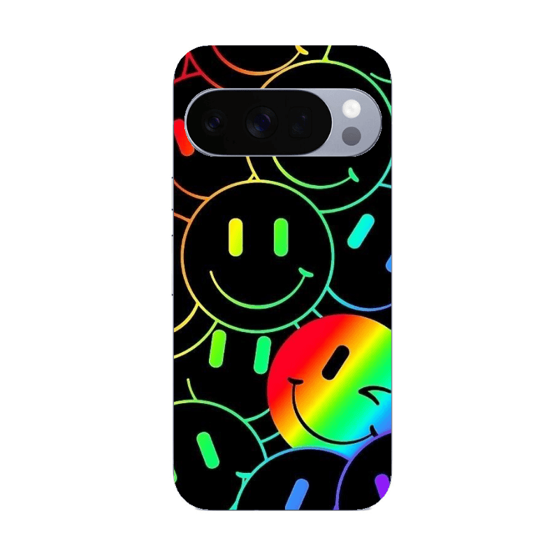 Google Pixel 10 Pro Rainbow Smile Transparent Silicone TPU Θήκη