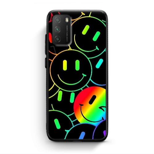 Xiaomi Poco M3 Rainbow Smile Black Glossy Θήκη