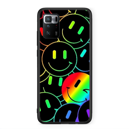 Xiaomi Poco X3 GT Rainbow Smile Black Glossy Θήκη