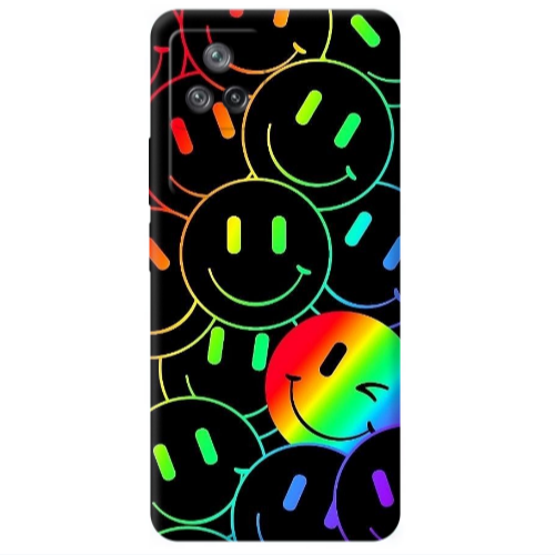 Xiaomi Poco F4 Rainbow Smile Transparent Silicone TPU Θήκη
