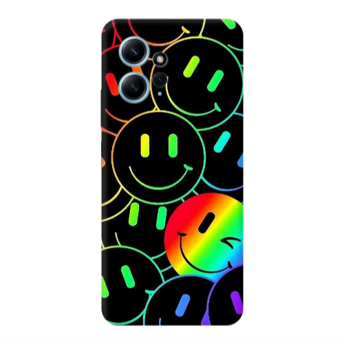 Xiaomi Redmi Note 12 4G Rainbow Smile Transparent Silicone TPU Θήκη