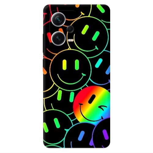 Xiaomi Redmi Note 12 5G Rainbow Smile Transparent Silicone TPU Θήκη